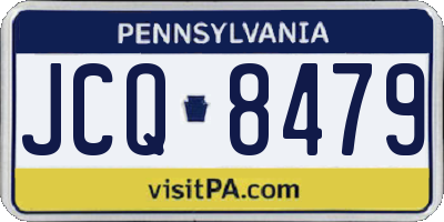 PA license plate JCQ8479