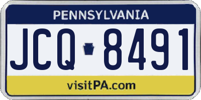 PA license plate JCQ8491