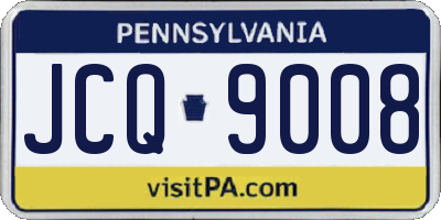 PA license plate JCQ9008