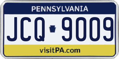 PA license plate JCQ9009
