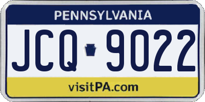 PA license plate JCQ9022