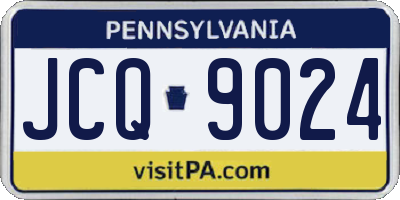 PA license plate JCQ9024