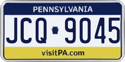 PA license plate JCQ9045
