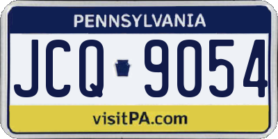 PA license plate JCQ9054