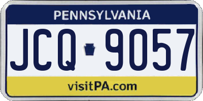 PA license plate JCQ9057