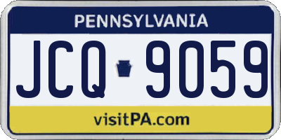 PA license plate JCQ9059