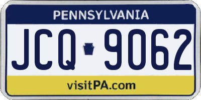 PA license plate JCQ9062
