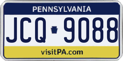 PA license plate JCQ9088