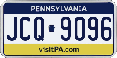 PA license plate JCQ9096