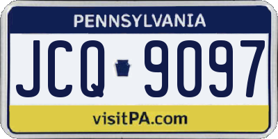 PA license plate JCQ9097
