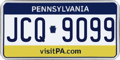 PA license plate JCQ9099