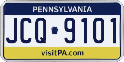 PA license plate JCQ9101