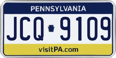PA license plate JCQ9109