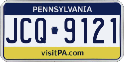 PA license plate JCQ9121