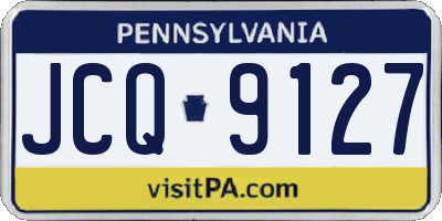 PA license plate JCQ9127