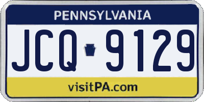 PA license plate JCQ9129
