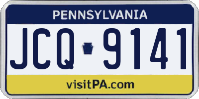 PA license plate JCQ9141