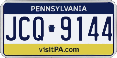 PA license plate JCQ9144