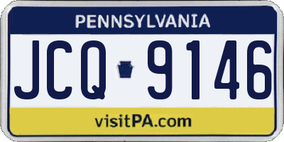 PA license plate JCQ9146