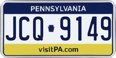 PA license plate JCQ9149