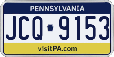PA license plate JCQ9153