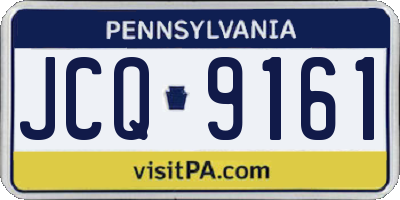 PA license plate JCQ9161