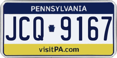 PA license plate JCQ9167