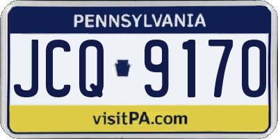 PA license plate JCQ9170