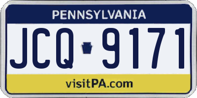 PA license plate JCQ9171