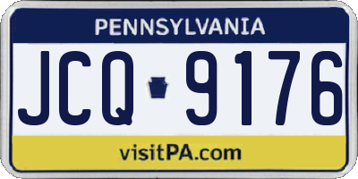 PA license plate JCQ9176
