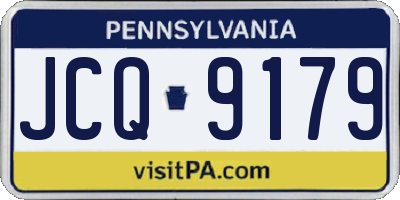 PA license plate JCQ9179
