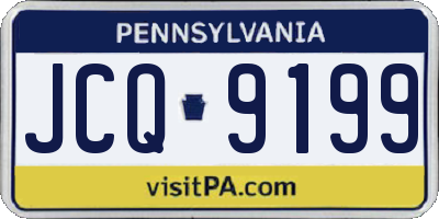 PA license plate JCQ9199