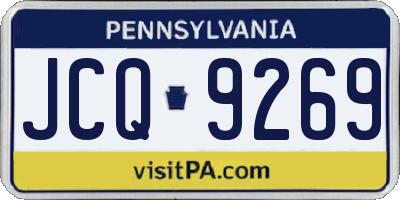 PA license plate JCQ9269