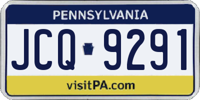 PA license plate JCQ9291