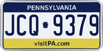 PA license plate JCQ9379