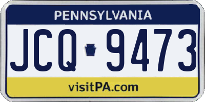 PA license plate JCQ9473