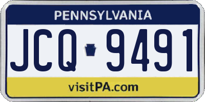 PA license plate JCQ9491
