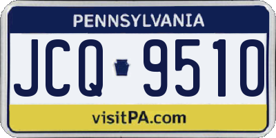 PA license plate JCQ9510