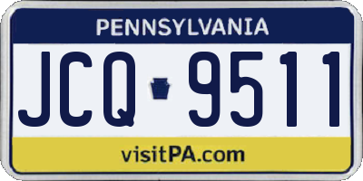 PA license plate JCQ9511