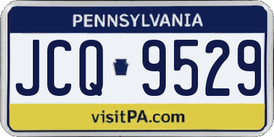PA license plate JCQ9529