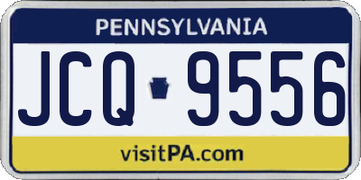 PA license plate JCQ9556