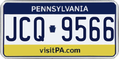 PA license plate JCQ9566