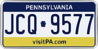 PA license plate JCQ9577