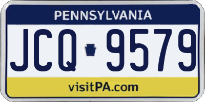 PA license plate JCQ9579