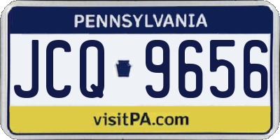 PA license plate JCQ9656