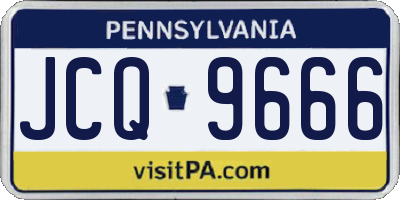 PA license plate JCQ9666