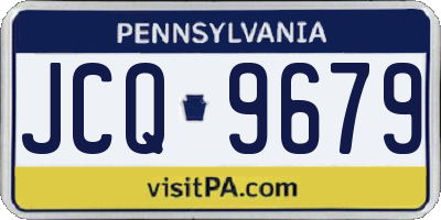 PA license plate JCQ9679
