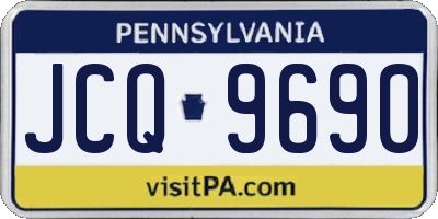 PA license plate JCQ9690