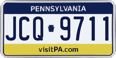 PA license plate JCQ9711