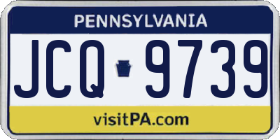 PA license plate JCQ9739